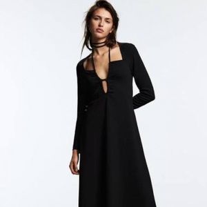 NWT ZARA MIDI DRESS WITH SLIT